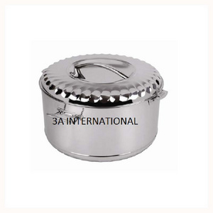 Food Storage Serving Pot Unique Style Nickel Plated Finishing Stainless Steel Insulated Casseroles Serving Hot Pot High Quality