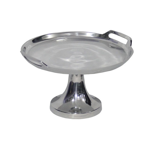 New Arrival Looking Hotel and Home Tabletop Decoration Dessert Server Stand Square Shape Aluminium Cake Stand