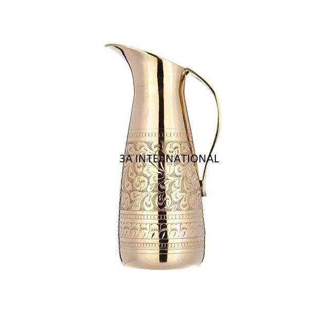 Hot Selling 100% Pure Gold  Jug For Drinks Serving Water Jar Bottle Manufacturer and Exporter of Jugs Water Urn And Vase