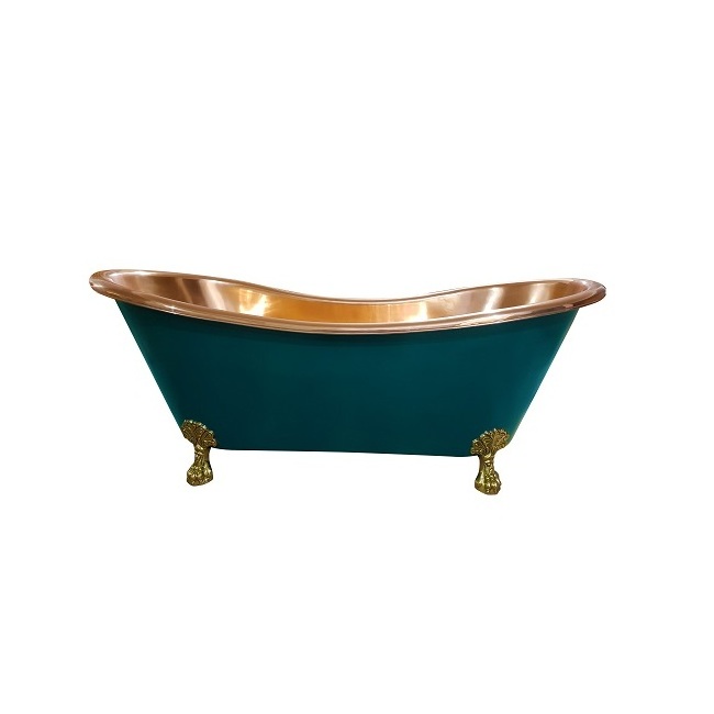 Luxury Shiny Polished Bathroom Tub Freestanding Hot Trend Modern Metal Bathtub Manufacture and Supplier by India