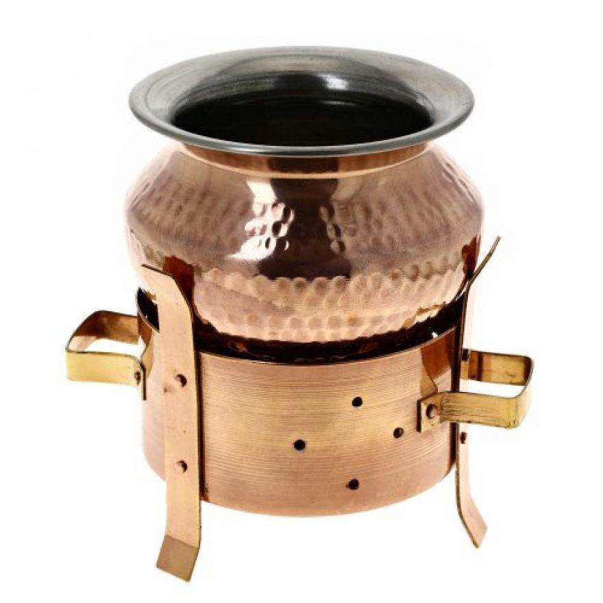 Hotel Catering Service Hammered Luxury Chafing Dish Pure Copper Metal Design Wedding Party Food Warmer Dish