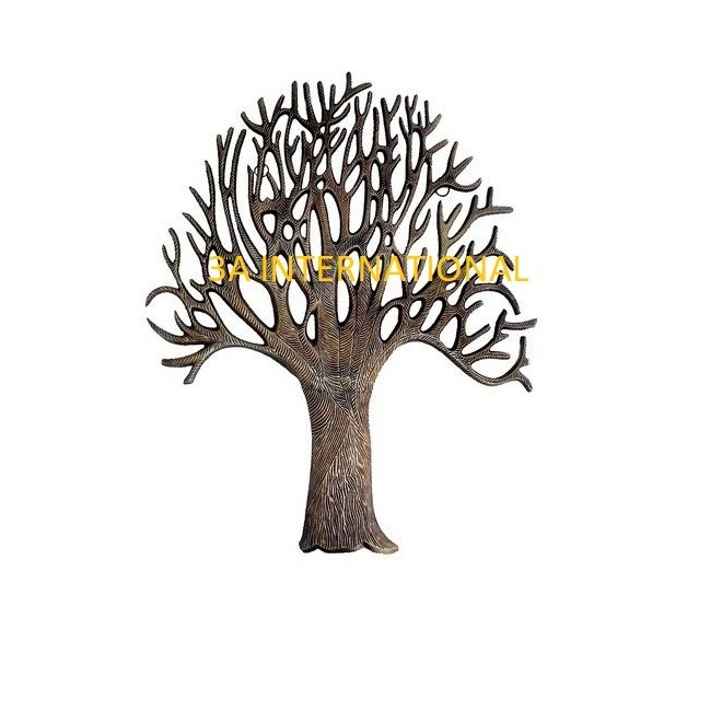 Black Metal Flower Branch Leaf Design Hangings Home Decor Wall Art Luxury Decorative Metal Arts for Home Decor Hot Sale