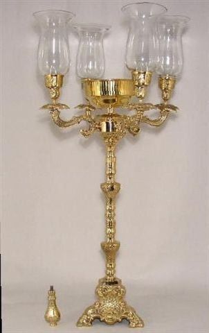 Modern Candelabra Gold Plated Big Candelabra Candle Stand for Luxury hotels restaurants and wedding party