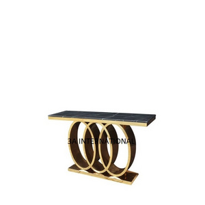 Home Decor and Interior Rings Style Base Luxury Marble Top Luxury Console Table Good Price Eco Friendly Bench