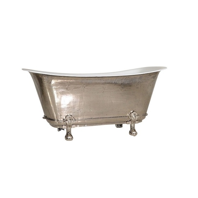 Luxury Shiny Polished Bathroom Tub Freestanding Hot Trend Modern Metal Bathtub Manufacture and Supplier by India