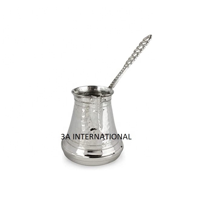 Catering Use Turkish Coffee Pots Pure Stainless Steel  Arabic Round Tea Kettles  For Home kitchenware Espresso Supplies