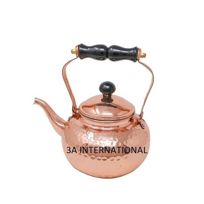 Exclusive Design Pure Copper Kitchen Decorative Kettle For Home Restaurants Making Pot(Tea Lovers Kettle) For Ayurveda Health