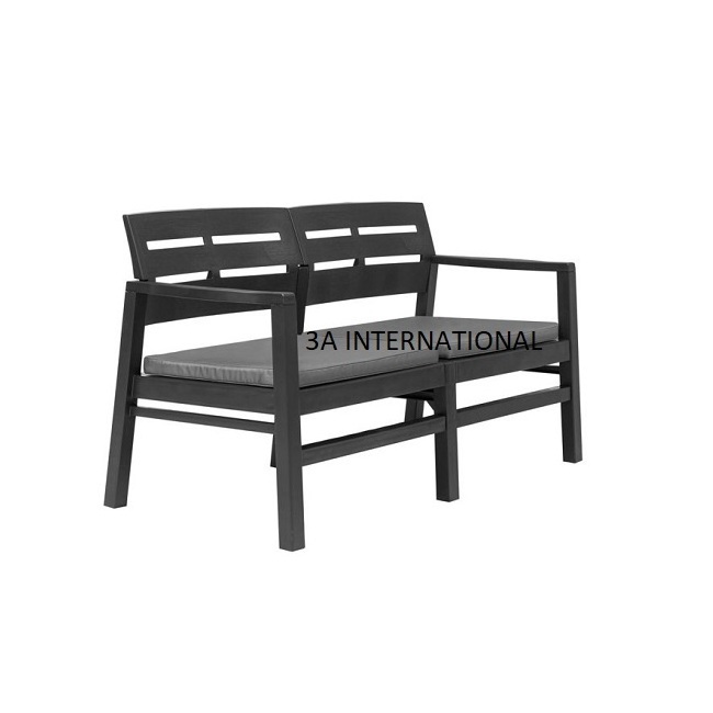 Garden Furniture Popular Garden Bench Iron Metal Black Powder Coated Outdoor Decorative Bench At Sustainable Quality