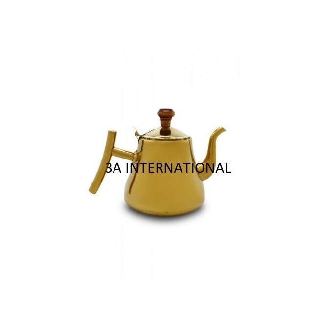 Elegant Design Gold Plated Arabic Tea Pot Kitchenware Equipment Catering Tea Pot Handmade Decorative Coffee Serving kettle