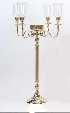 Modern Candelabra Gold Plated Big Candelabra Candle Stand for Luxury hotels restaurants and wedding party