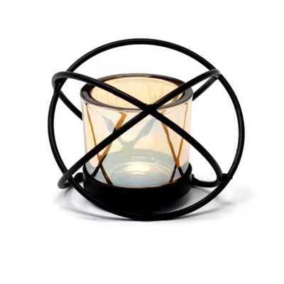 New Arrival Looking Candle Light Dinner Decorative Tabletop Candle Votive Premium Black Finished Candle Votive Holder