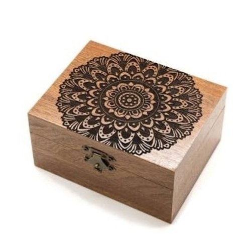 Royal Look Trending Rounded Wooden Box Ear Ring and Necklace Storage Box Home Accessories Jewellery Gift Box Multi-purpose