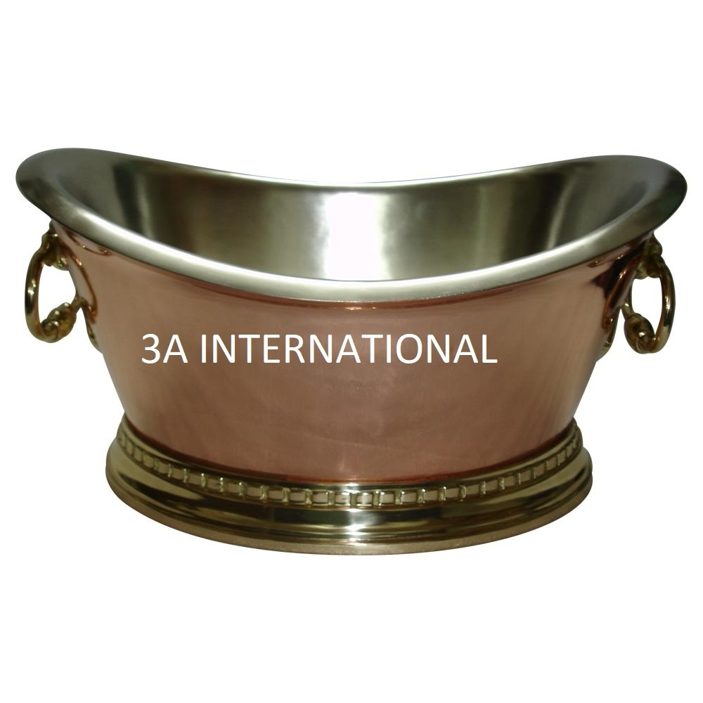 Luxury Design Silver Antique Finished Wine Cooler Beverage Tub Wine Ice Bucket For Bar Restaurants And Clubs Liquor Tub