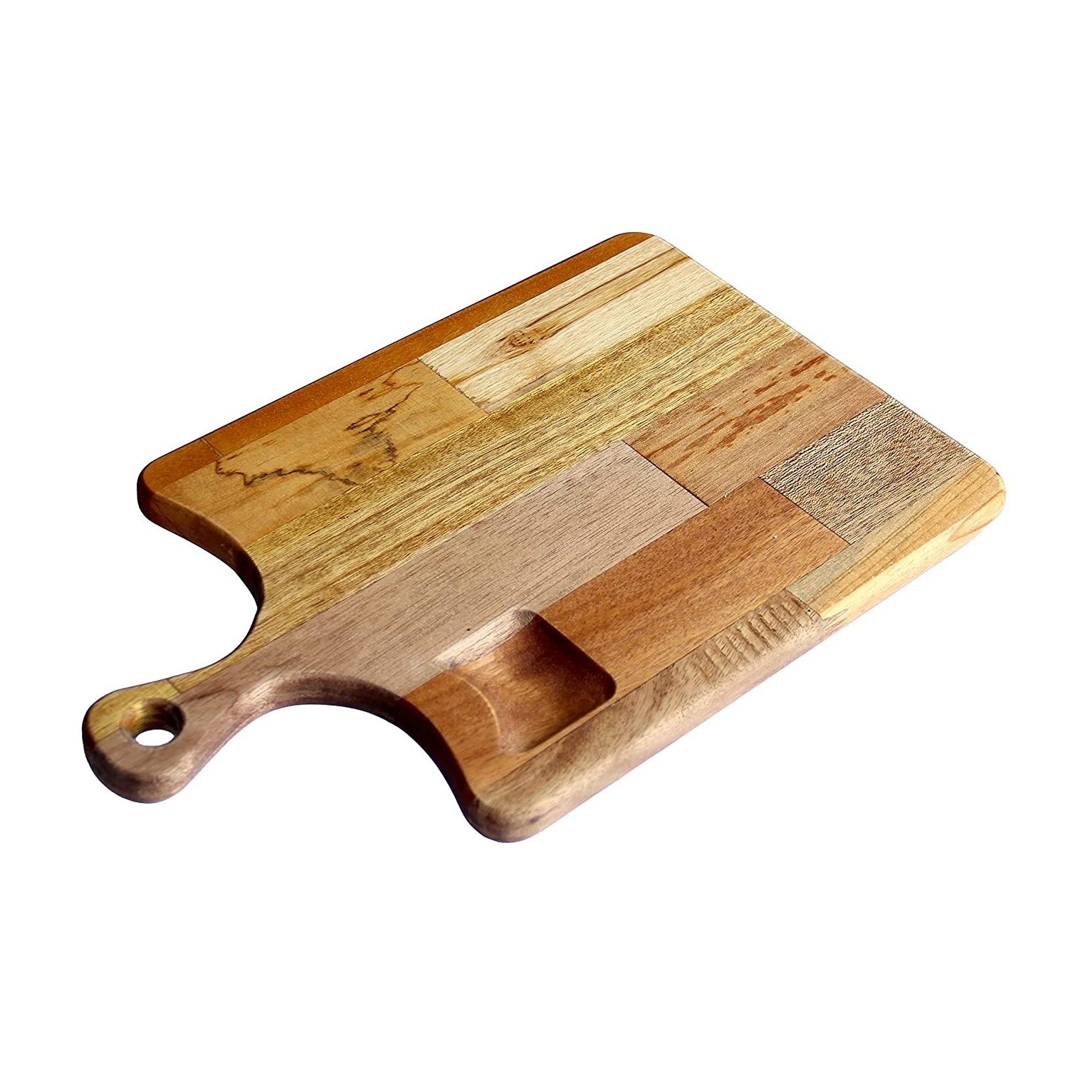 Serving Pizza Flat Wood Board Chopping Board With Handle For Fruits Cutting kitchen Wooden Accessories Acacia Cutting Boards