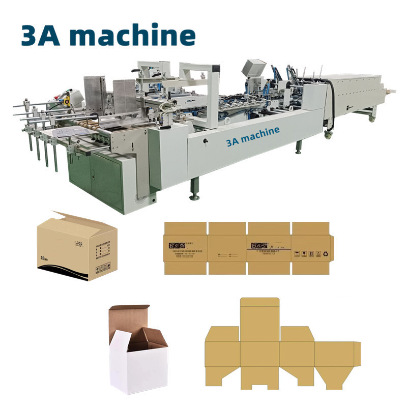 CQT-800WK-2  corrugated box folder gluer machine cardboard  corrugated box folder gluer machine  machine