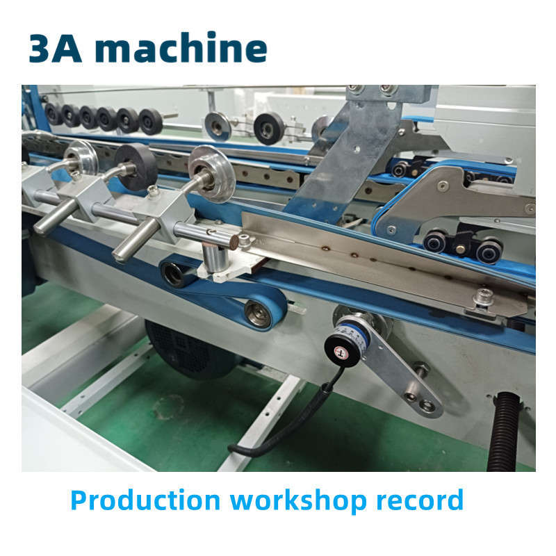 CQT-800 WK-2 small carton box folding pasting machine box folding gluing machine paper folder machine