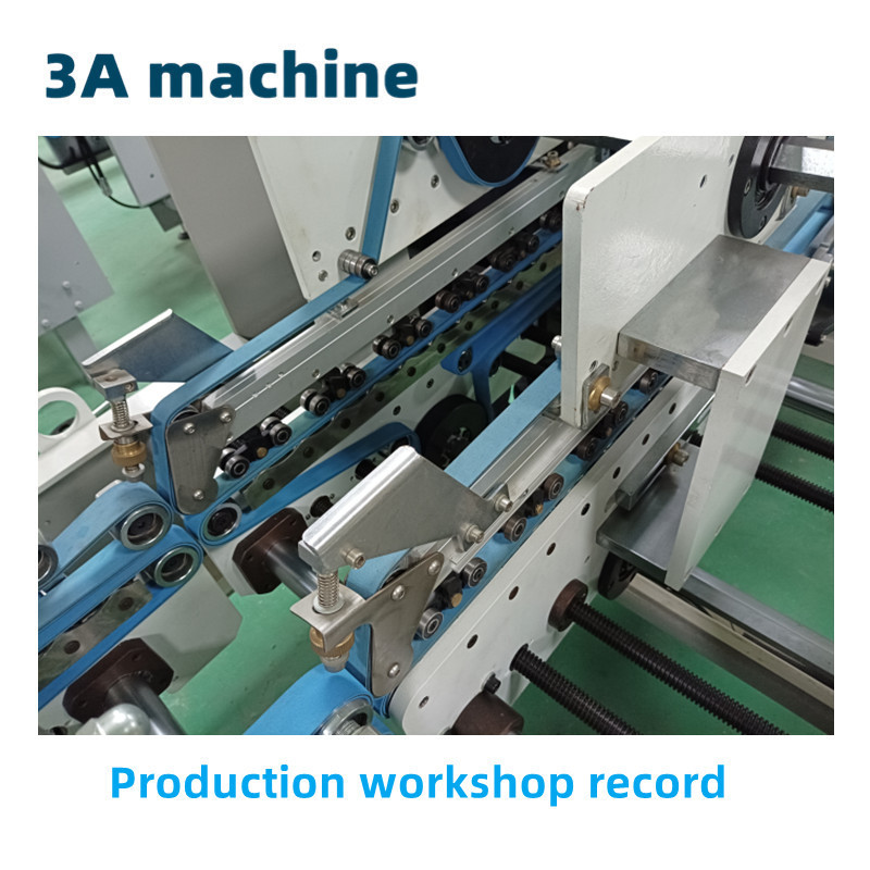 CQT-800 WK-2 small carton box folding pasting machine box folding gluing machine paper folder machine