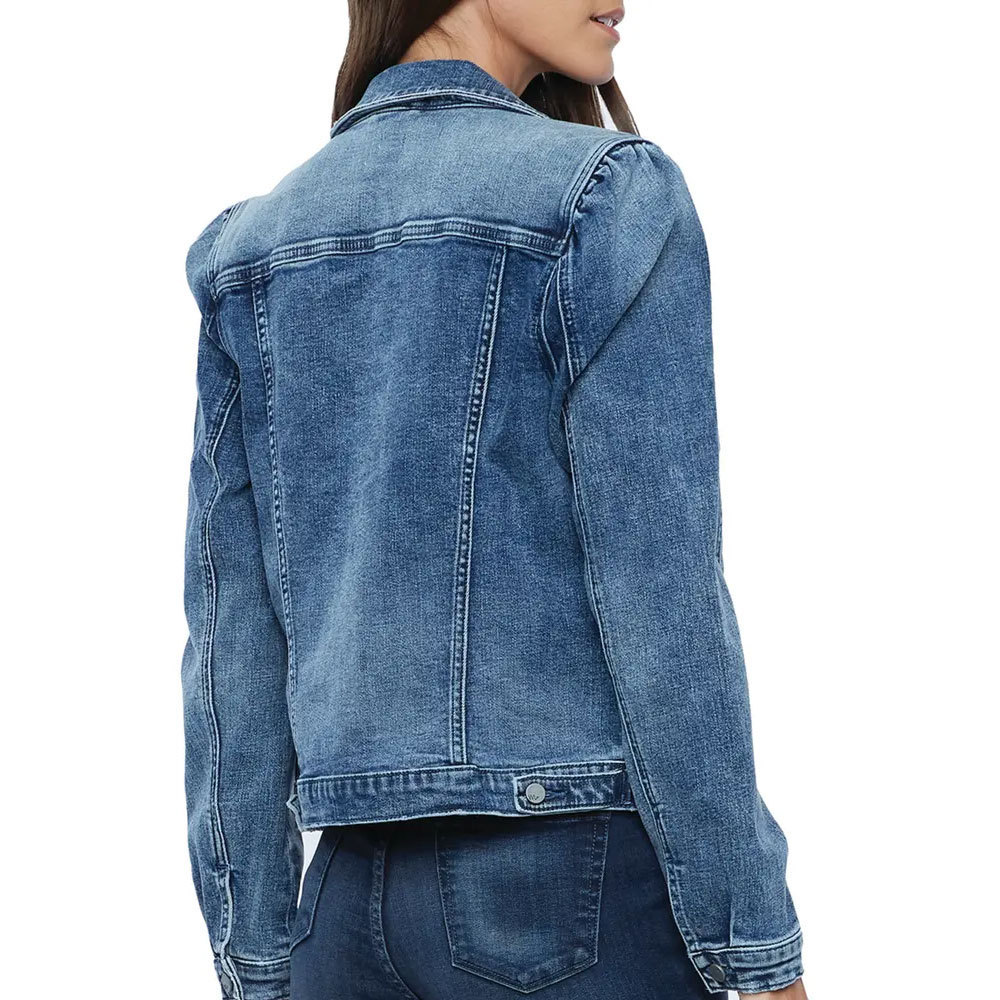 Newest Style Lady Denim Jean Jacket For Women's Long Sleeves Women Clothing Bulk Quantity Denim Jackets