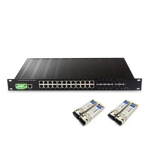 12 16 24 32 48 port L2/L3 managed switches 10 Gigabit switch 24 port poe 1000mbps 10 Gigabit Ethernet uplink ports  4 10G SFP+