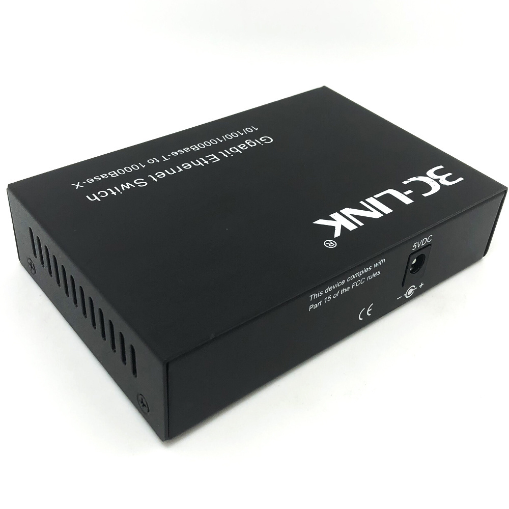 2 port gigabit network switches 2 SFP fiber optic switch fast OEM/ODM media converter