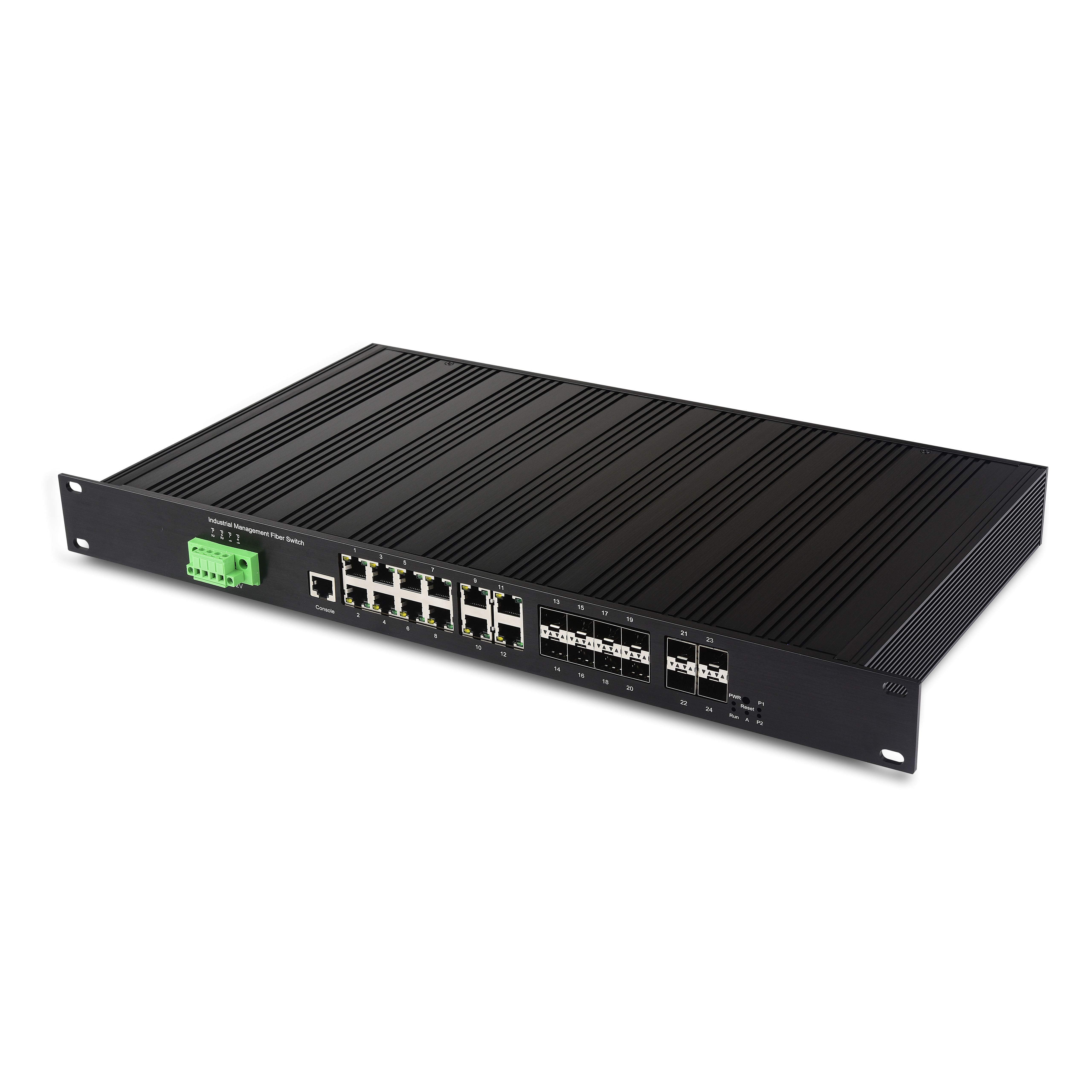 12 16 24 32 48 port L2/L3 managed switches 10 Gigabit switch 24 port poe 1000mbps 10 Gigabit Ethernet uplink ports  4 10G SFP+