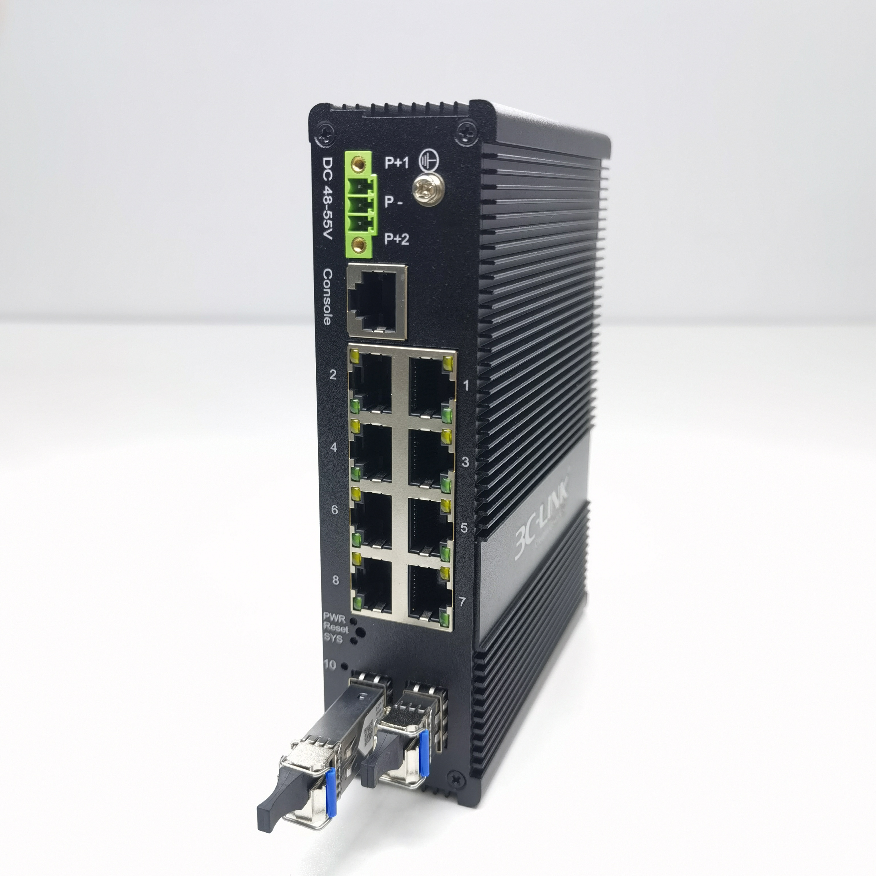 Managed POE Switch 8 Gigabit ports 1000M +2SFP slots industrial network switch media converter