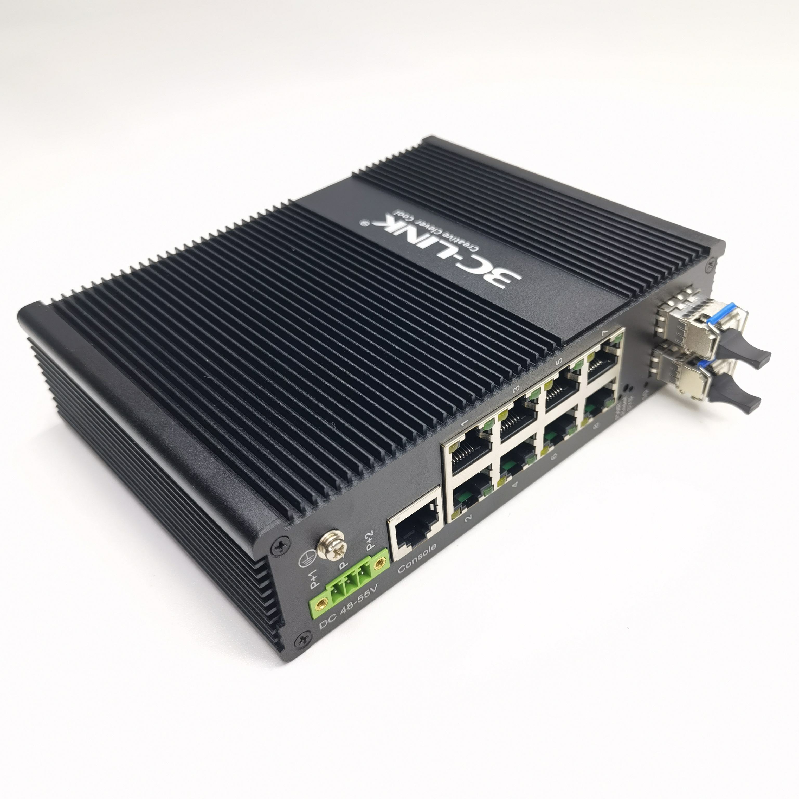 Managed POE Switch 8 Gigabit ports 1000M +2SFP slots industrial network switch media converter