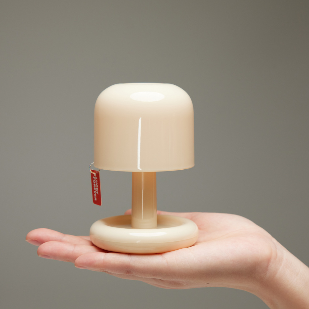 Mini Desktop Sunset Night Lamp Creative USB Rechargeable Mushroom Style Led Night Light for Coffee Bar Home Decor Bedroom Lamp