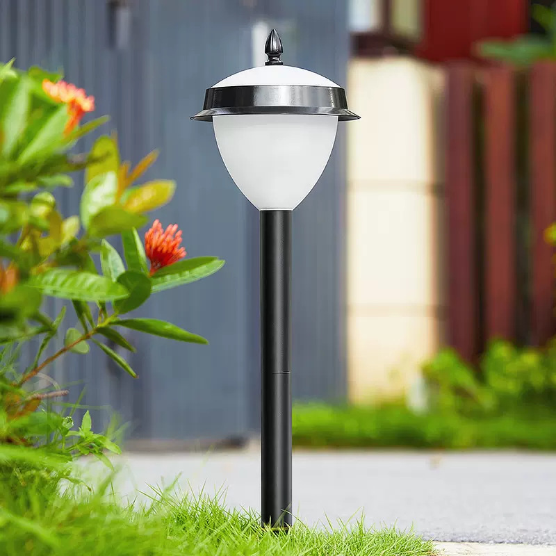 Pure Garden Solar Path Lights Set of Tall Stainless Steel Outdoor Stake Lighting for Garden, Landscape Yard Driveway Walkway