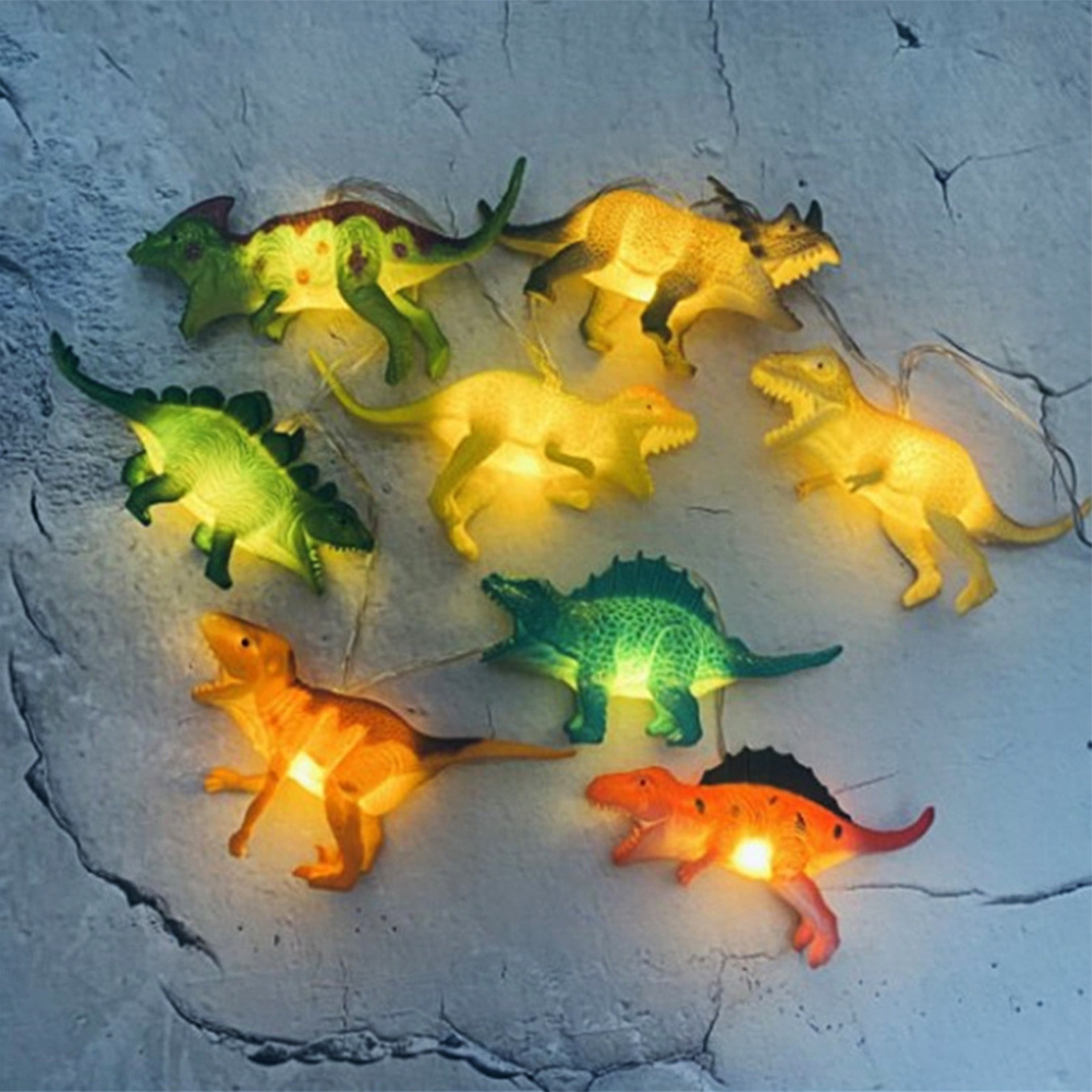 1.5m 10led String Lights With Bright Dinosaurs Realistic Looking Dinosaurs Lights For Children Gift Plastic Toy Super Fun Dino