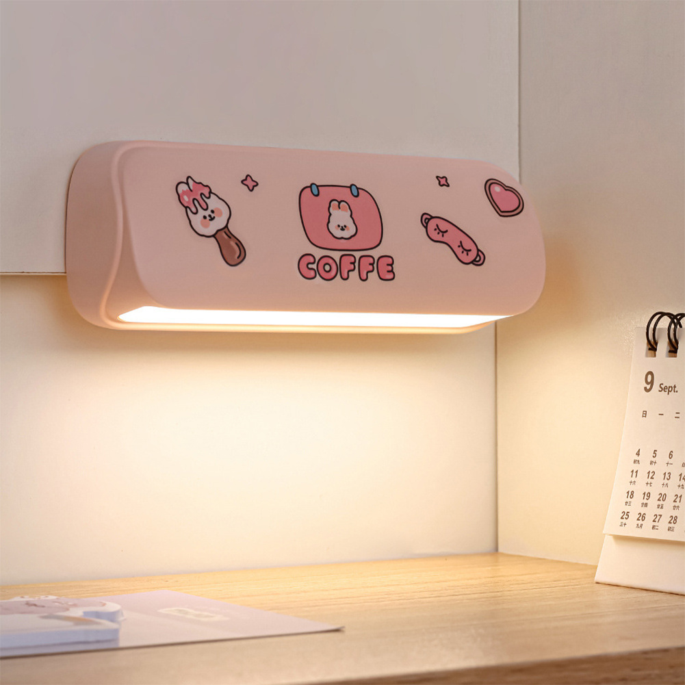 Rechargeable Reading Lamp Eye Protection Cute Night Light Student Dormitory Usb Writing Light Wall Bedside Study Light Magnetic