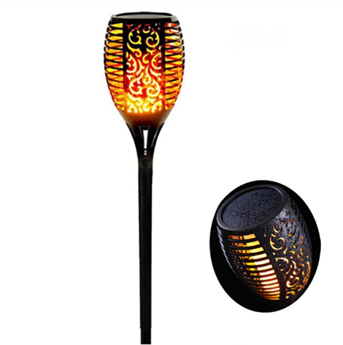 96LEDs Solar power Flame Torch Lights Flickering Light Waterproof Garden Decorative lighting Outdoor Lawn Path Yard Patio Lamps