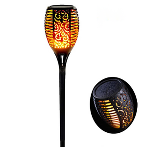 96LEDs Solar power Flame Torch Lights Flickering Light Waterproof Garden Decorative lighting Outdoor Lawn Path Yard Patio Lamps