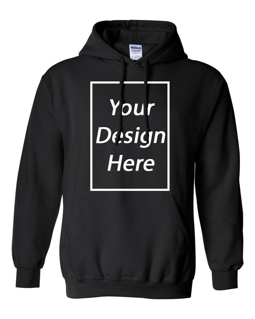 high quality design logo custom hoodie manufacturer men's hoodies & sweatshirts  full face zip dtg embroidered puff print