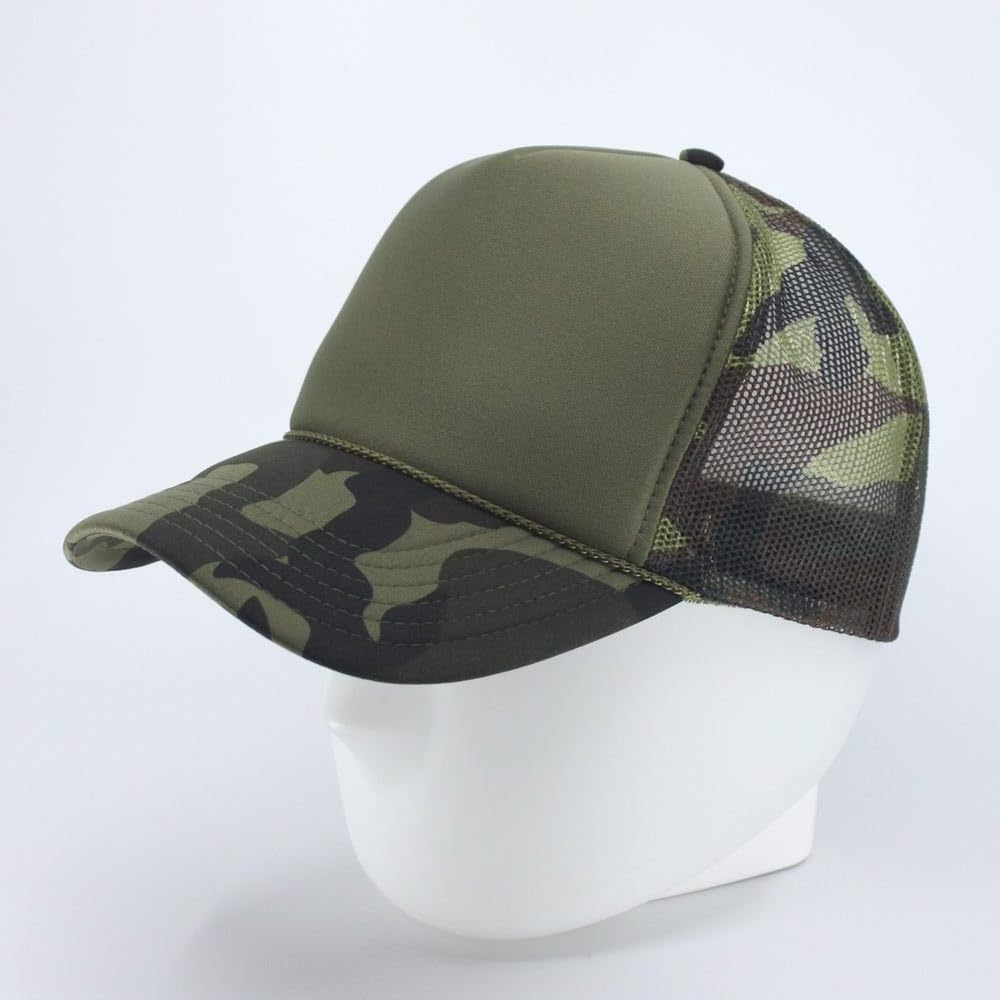 factory outlet camo trucker hats high quality custom foam trucker hat blank embroidery logo trucker caps for men