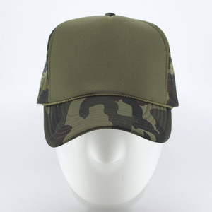 factory outlet camo trucker hats high quality custom foam trucker hat blank embroidery logo trucker caps for men