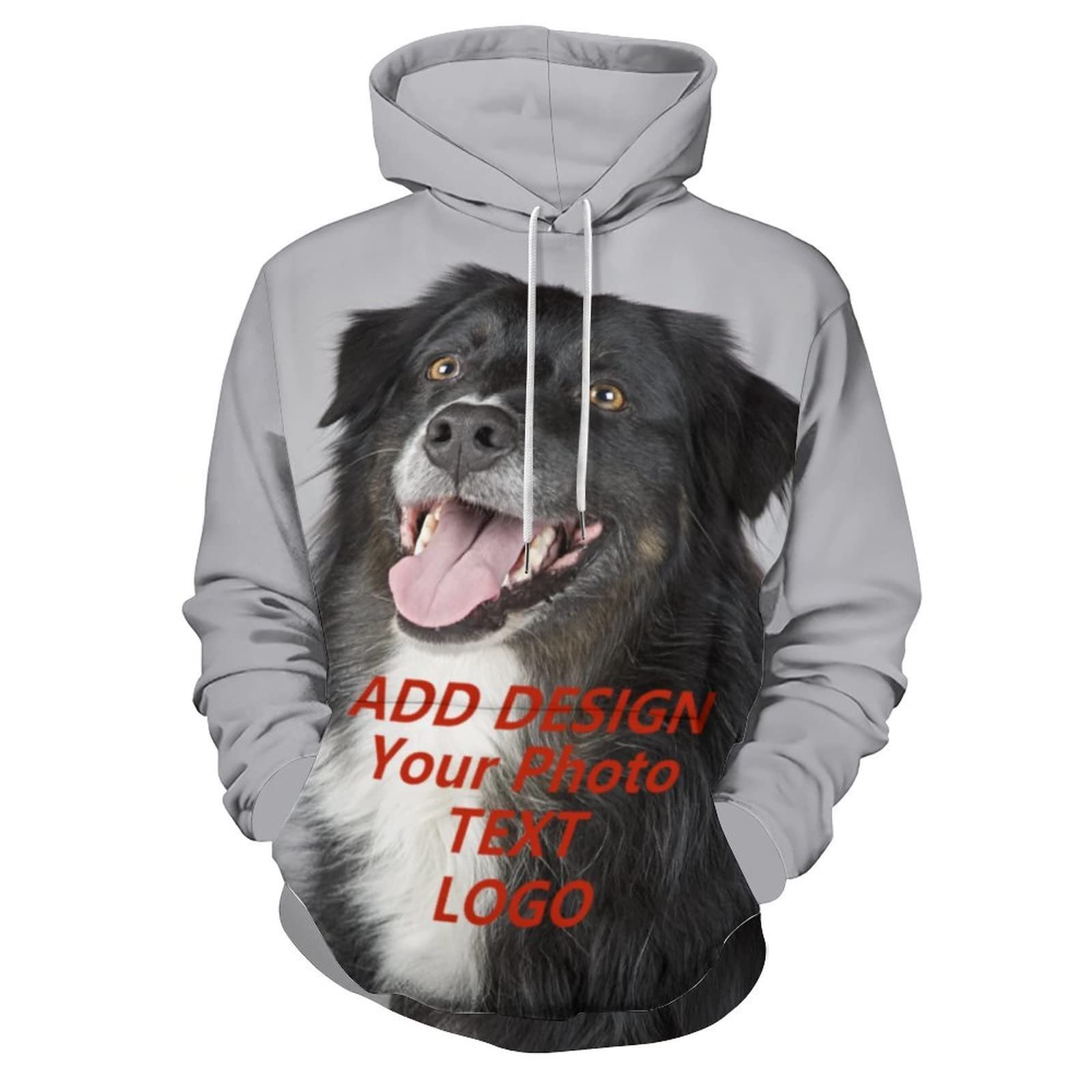 high quality design logo custom hoodie manufacturer men's hoodies & sweatshirts  full face zip dtg embroidered puff print