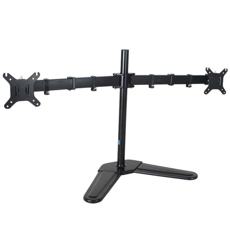 Hillport Support for 10 To 30 Inch desk mount Triangle TV Stand  CE Certification  Mount Dual Monitor Arm double monitor stand