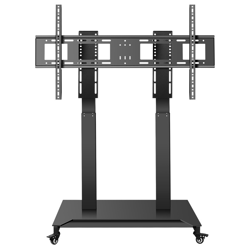 motorized tv stand 52-100 inch   LCD monitor lift soportes tv 80 wheel stand for smart office /hotel