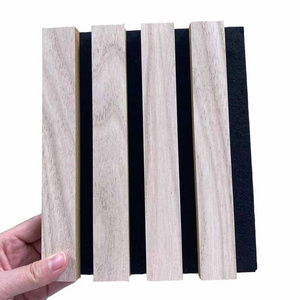 Wooden Acoustic Slat Panel Wooden Building Boards Wall Ceiling Decoratieve Wood Wall Panels Acoustic Sound Panels For Walls