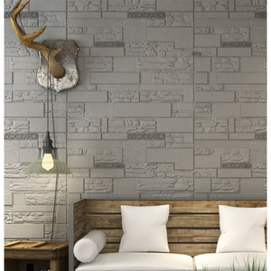 Hot Selling Solid Colors PE Wall Foam 3D Wallpaper Sticker Foam Wall Brick Sticker