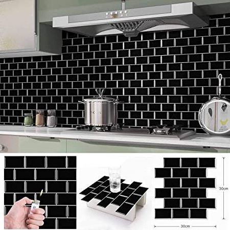 self adhesive bathroom wall tiles 3d tile sticker waterproof peel and stick backsplash subway tile