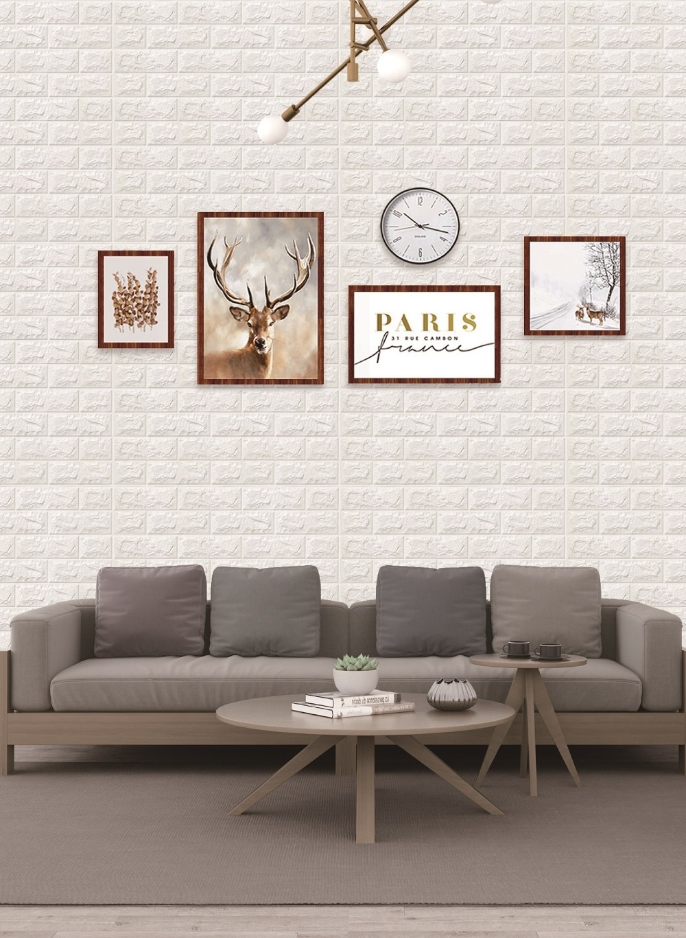 3D Wall Panels Peel and Stick 30 x 28 Inch Self Adhesive Peel and Stick  Wallpaper Waterproof PE Foam wallpapers/wall coating