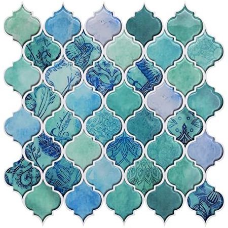 Hot Self Adhesive Mosaic Tile Stickerself adhesive waterproof 3d wall Backsplash Tile Stickers Decor PVC Tiles Sticker