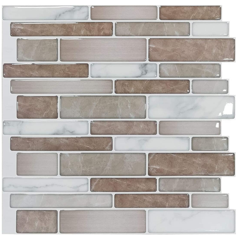 Premium Stick On Kitchen Backsplash Tiles, 12