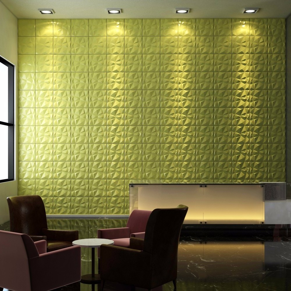 INTERIOR DECOR 3D WALL plant fiber 3d wall panel Free Wallpaper