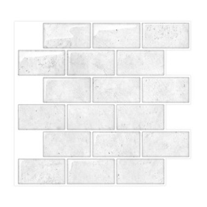 3d peel and stick tile waterproof white self adhesive mosaic wall kitchen backsplash peel and stick backsplash tile