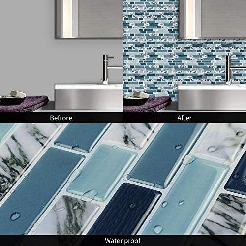 3D  wall panel peel and stick tiles sticker bathroom and kitchen self adhesive mosaic wall tile waterproof wallpaper