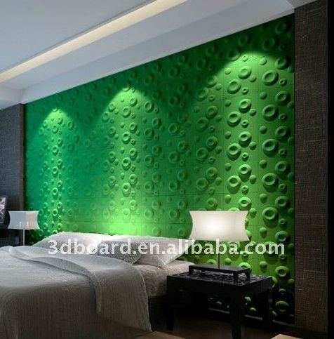 plant fiber mural wallpaper 3D pvc wall panel