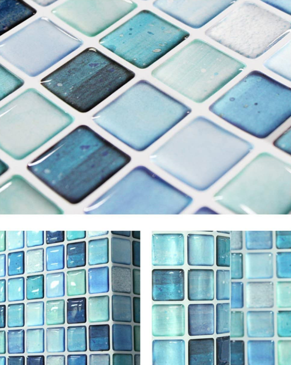 peel and stick vinyl square tiles for wall mosaic art Decorative Tile Stickers Peel and Stick Backsplash Fire Retardant Tile